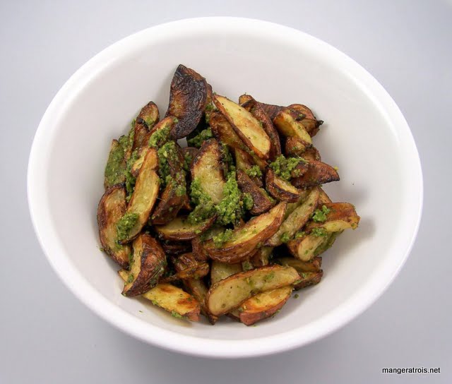 Roasted Potatoes wtih Pesto