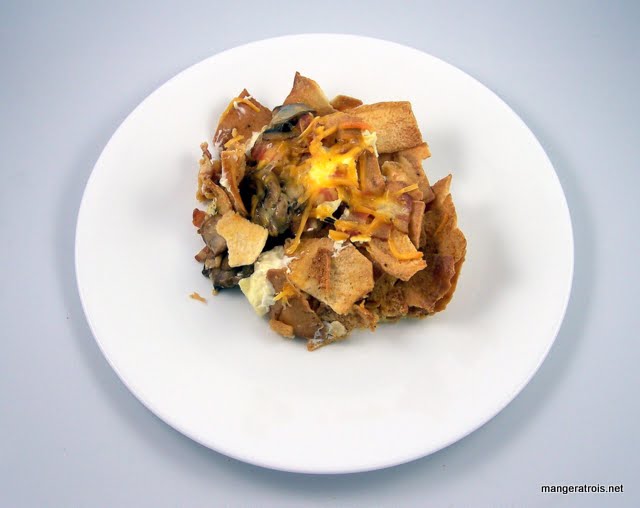 Mushroom Bacon Breakfast Strata