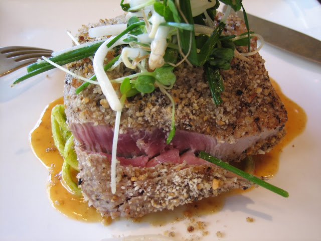 Peanut-Shallot Crusted Ahi Tuna