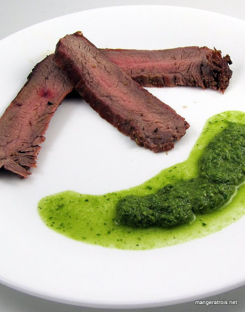 Cumin-Pepper Steak with Horseradish Chimichurri