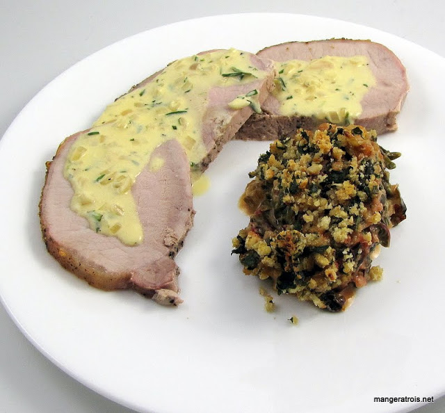 Roast Pork with Tarragon Cream