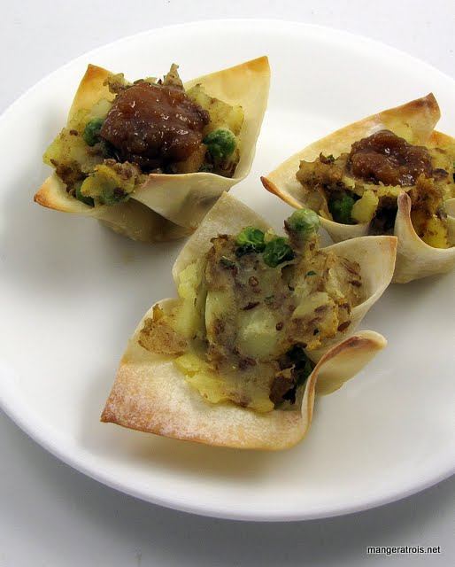 Potato Samosa Cups