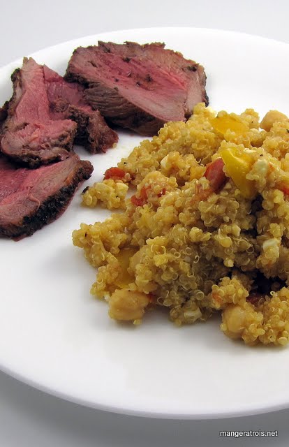 Quinoa with Tomatoes, Chickpeas and Feta