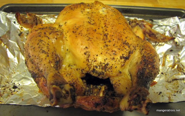 Chicken post-roasting