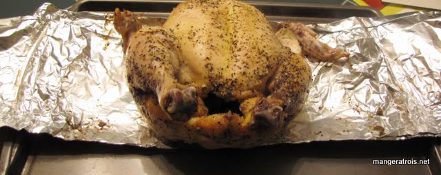 Chicken pre-roasting