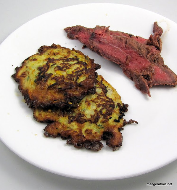 Zucchini Fritters with Ginger Soy Sauce