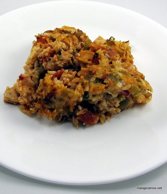 Mexican Chicken Rice Casserole