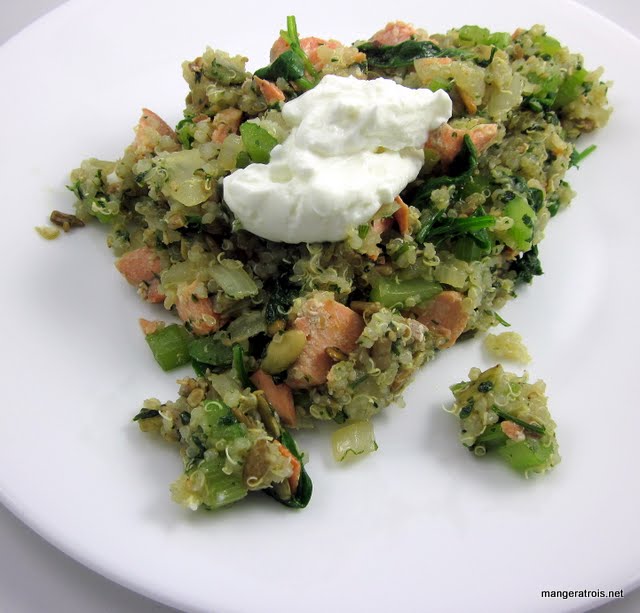 Salmon with Quinoa and Toasted Seeds