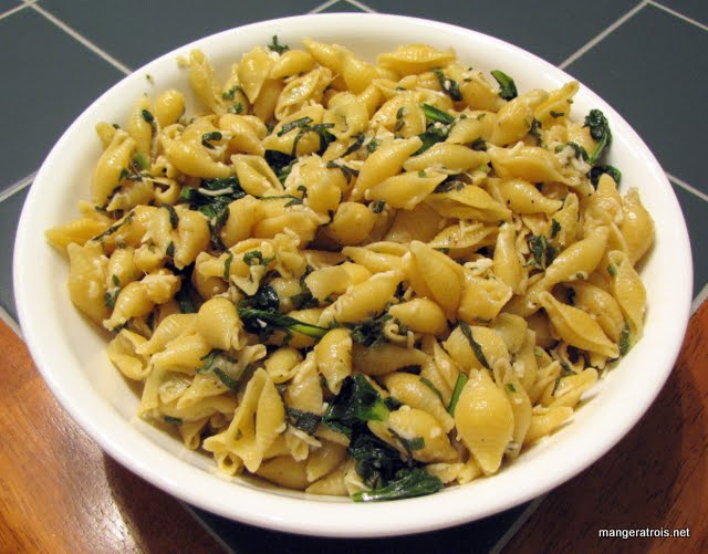 Browned Butter Pasta with Tatsoi