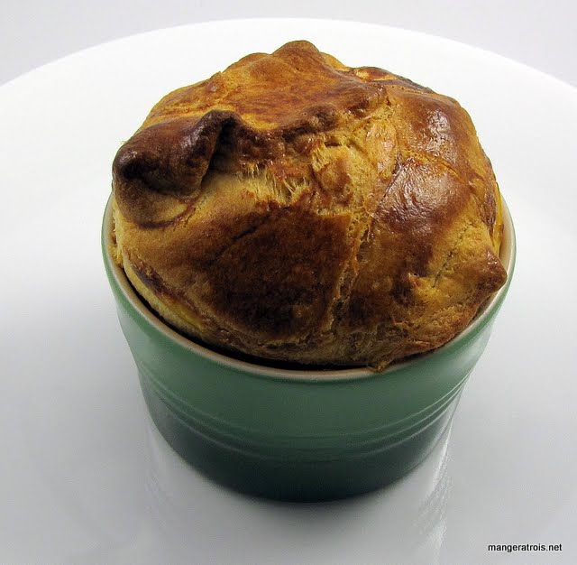 Ham and Swiss Baked Egg Souffles