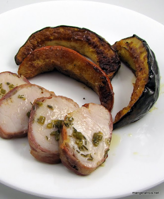 Prosciutto-Wrapped Pork Tenderloin with Herb Pan Sauce
