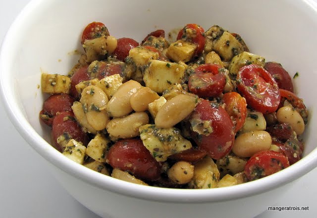 Caprese White Bean Salad